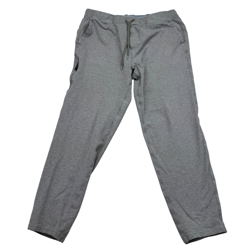Mack Weldon Ace Sweatpants Mens XL Grey Jogger French Terry Drawstring Pocket